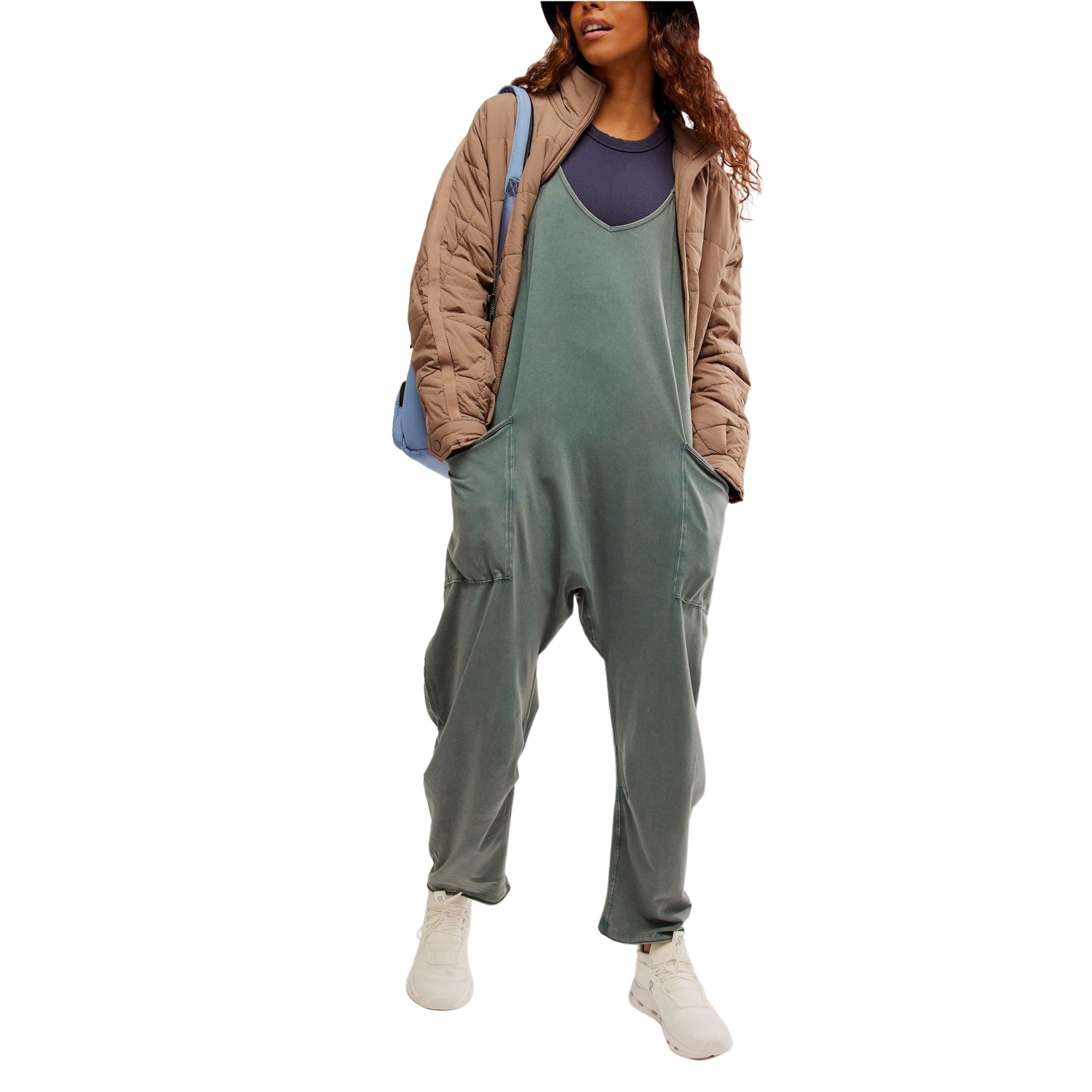 FP Movement 02. WOMENS APPAREL - WOMENS DRESS|SKIRT - WOMENS JUMPERS Women's Hot Shot Onesie 3022 MIDNIGHT JADE