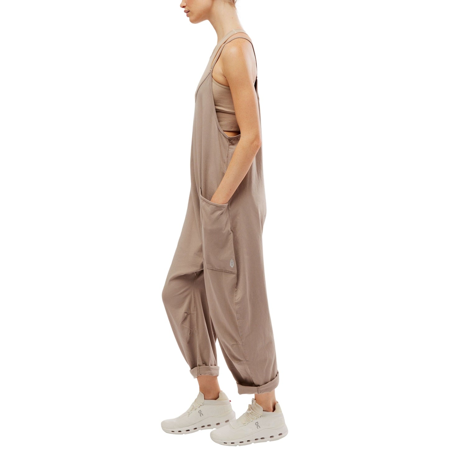 FP Movement 02. WOMENS APPAREL - WOMENS DRESS|SKIRT - WOMENS JUMPERS Women's Hot Shot Onesie MOCHA LATTE