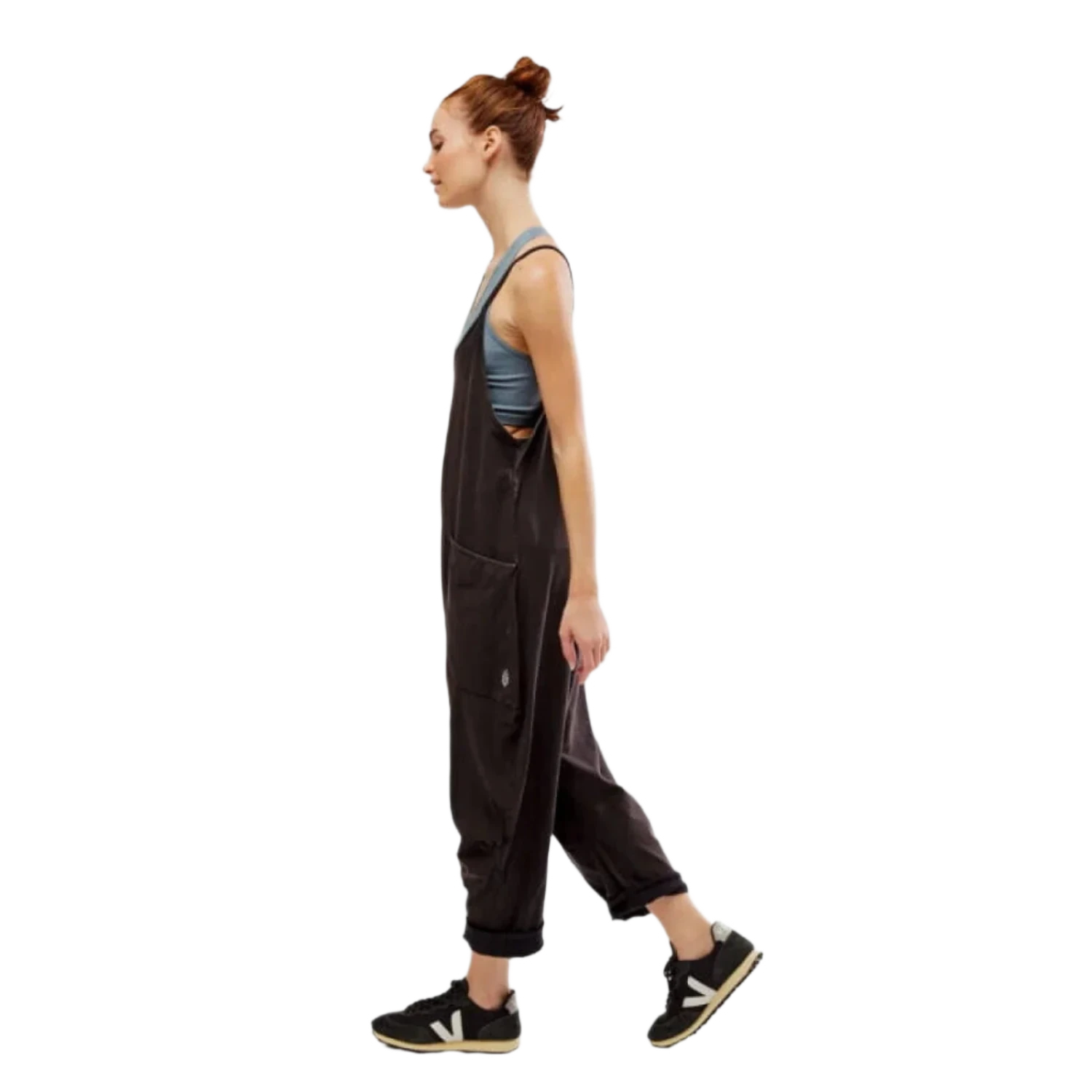 FP Movement 02. WOMENS APPAREL - WOMENS DRESS|SKIRT - WOMENS JUMPERS Women's Hot Shot Onesie WASHED BLACK