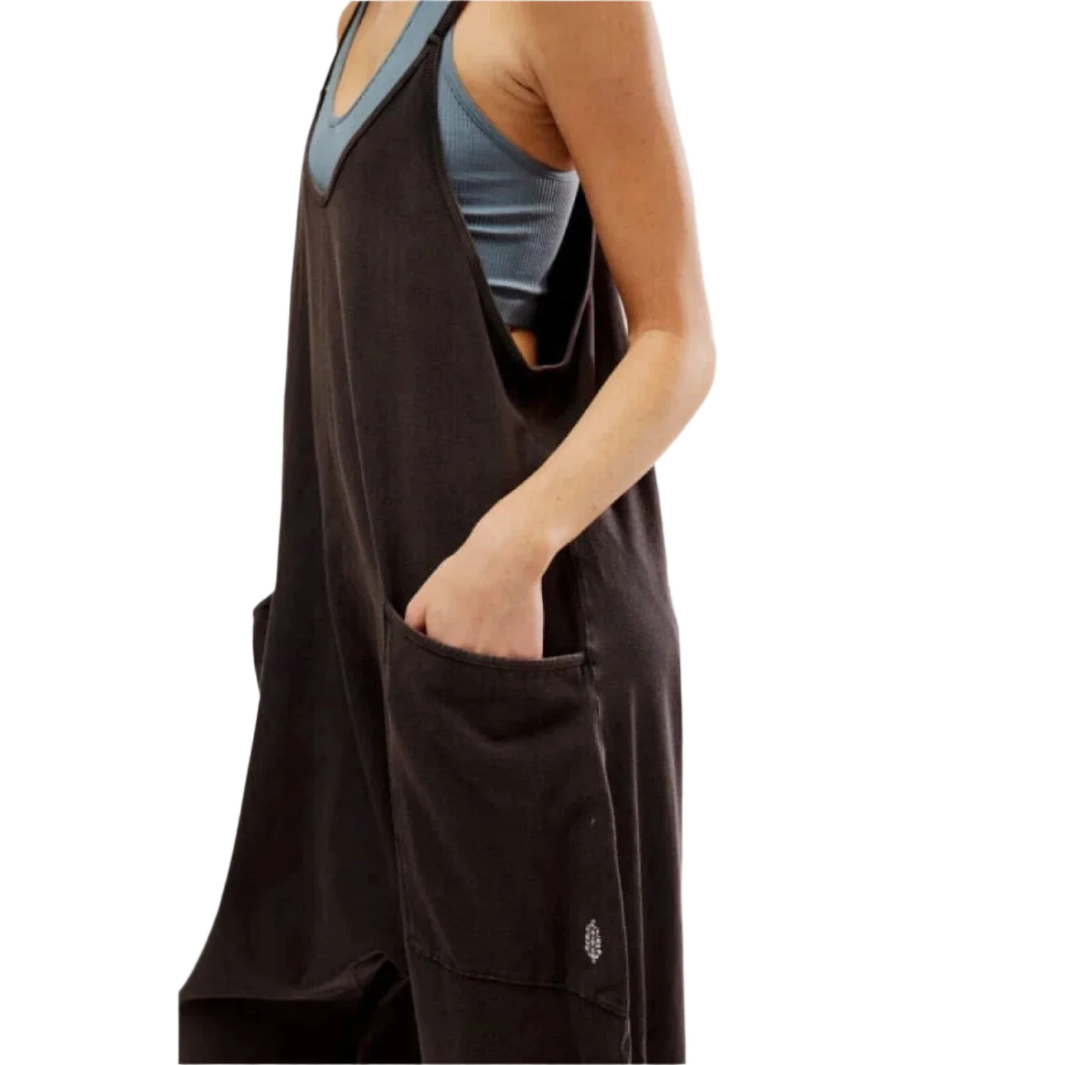 FP Movement 02. WOMENS APPAREL - WOMENS DRESS|SKIRT - WOMENS JUMPERS Women's Hot Shot Onesie WASHED BLACK