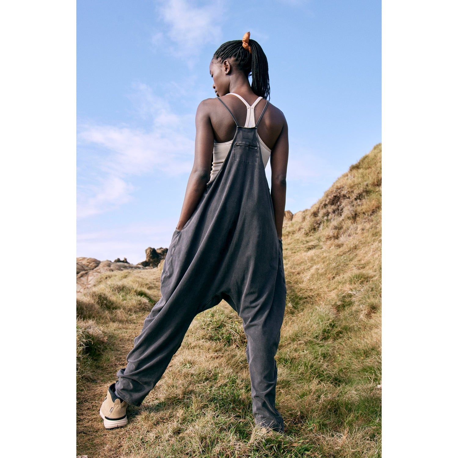 FP Movement 02. WOMENS APPAREL - WOMENS DRESS|SKIRT - WOMENS JUMPERS Women's Hot Shot Onesie WASHED BLACK