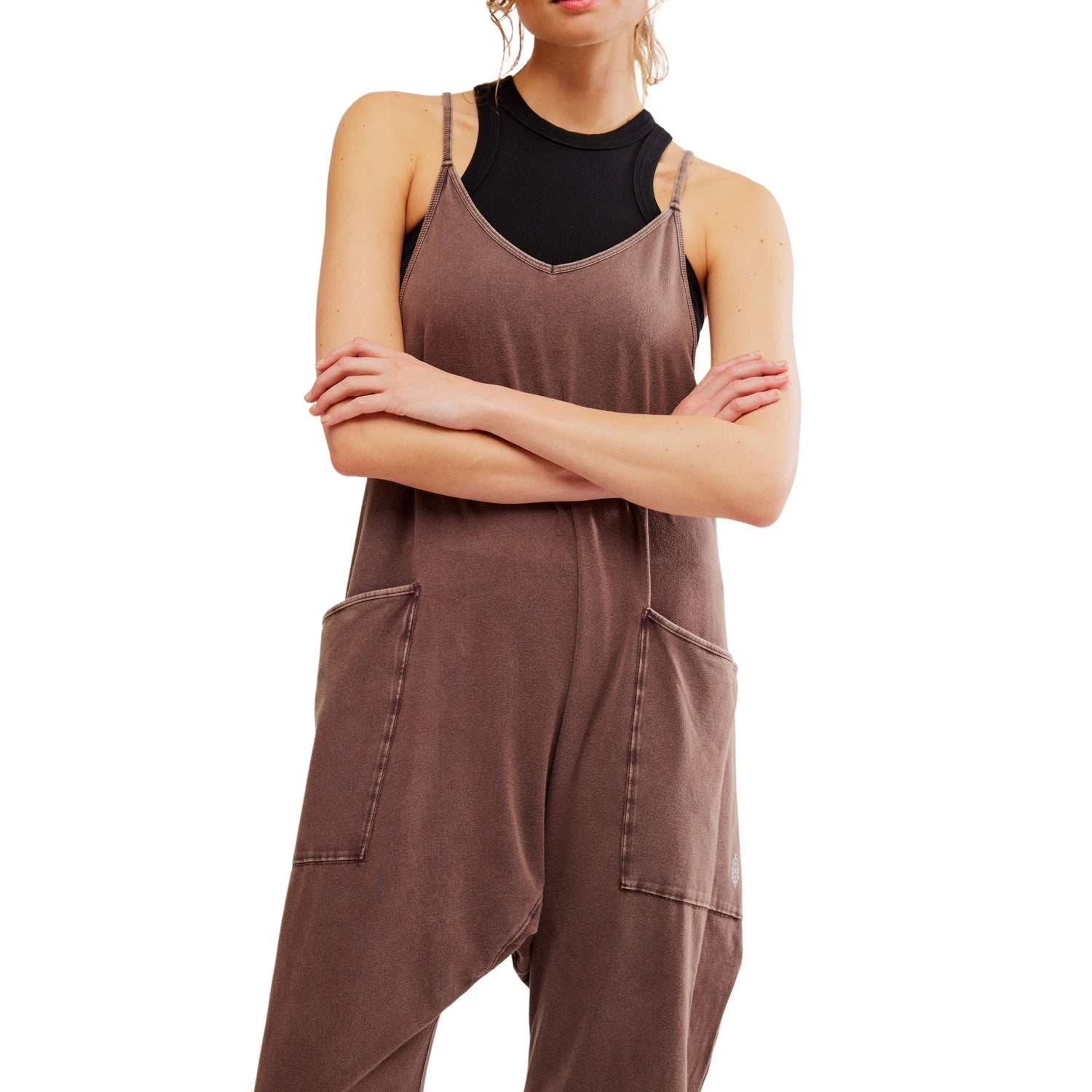 FP Movement 02. WOMENS APPAREL - WOMENS DRESS|SKIRT - WOMENS JUMPERS Women's Hot Shot Onesie 2005 DARK ESPRESSO