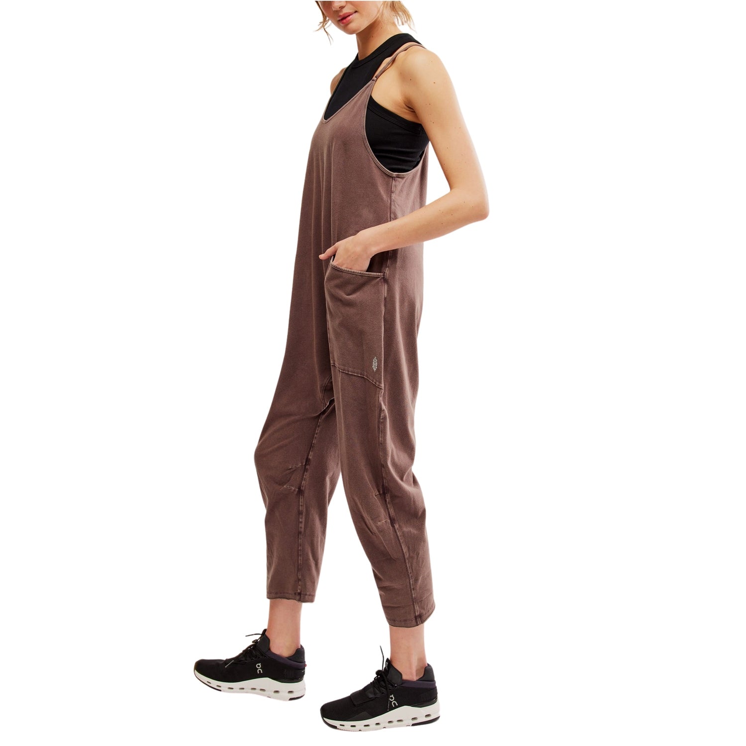 FP Movement 02. WOMENS APPAREL - WOMENS DRESS|SKIRT - WOMENS JUMPERS Women's Hot Shot Onesie 2005 DARK ESPRESSO