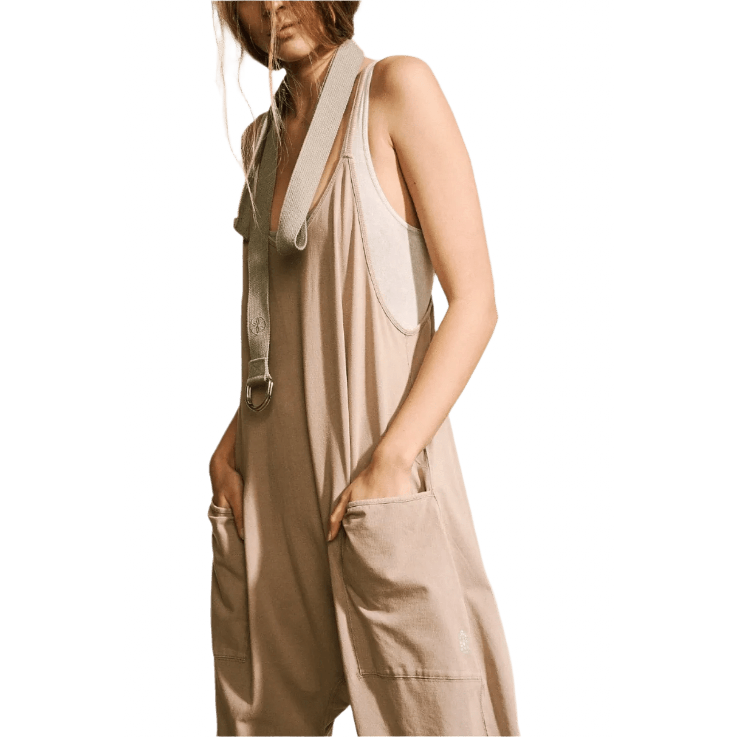 FP Movement 02. WOMENS APPAREL - WOMENS DRESS|SKIRT - WOMENS JUMPERS Women's Hot Shot Onesie MOCHA LATTE