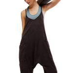 FP Movement 02. WOMENS APPAREL - WOMENS DRESS|SKIRT - WOMENS JUMPERS Women's Hot Shot Onesie WASHED BLACK