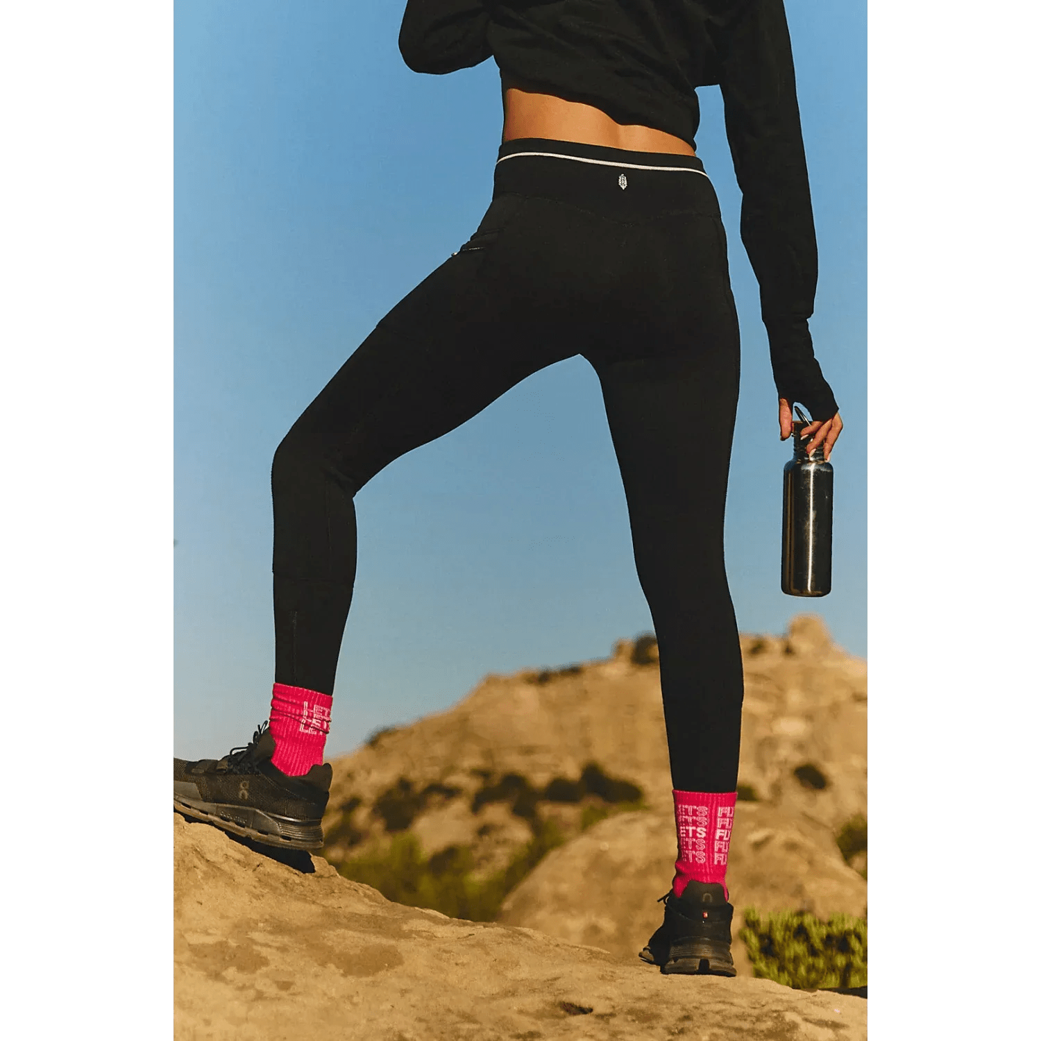 FP Movement 02. WOMENS APPAREL - WOMENS PANTS - WOMENS PANTS LEGGINGS Women's Keepin' Cozy Fleece-Lined Leggings 0010 BLACK