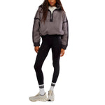 FP Movement 02. WOMENS APPAREL - WOMENS HOODIES|SWEATERS - WOMENS PO Q ZIP Women's Mountain High 1/2 Zip 0052 GUNMETAL COMBO