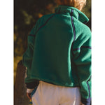 FP Movement 02. WOMENS APPAREL - WOMENS HOODIES|SWEATERS - WOMENS PO Q ZIP Women's Mountain High 1/2 Zip 3462 GREEN GLOW