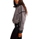 FP Movement 02. WOMENS APPAREL - WOMENS HOODIES|SWEATERS - WOMENS PO Q ZIP Women's Mountain High 1/2 Zip 0052 GUNMETAL COMBO
