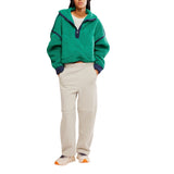 FP Movement 02. WOMENS APPAREL - WOMENS HOODIES|SWEATERS - WOMENS PO Q ZIP Women's Mountain High 1/2 Zip 3462 GREEN GLOW