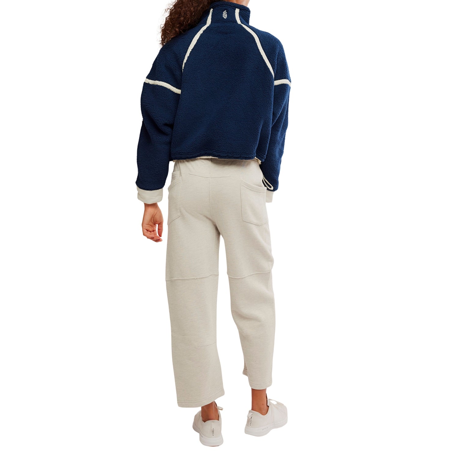 FP Movement 02. WOMENS APPAREL - WOMENS HOODIES|SWEATERS - WOMENS PO Q ZIP Women's Mountain High 1/2 Zip 4405 NAVY COMBO