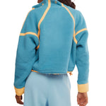 FP Movement 02. WOMENS APPAREL - WOMENS HOODIES|SWEATERS - WOMENS PO Q ZIP Women's Mountain High 1/2 Zip 4498 CELESTIAL BLUE COMBO