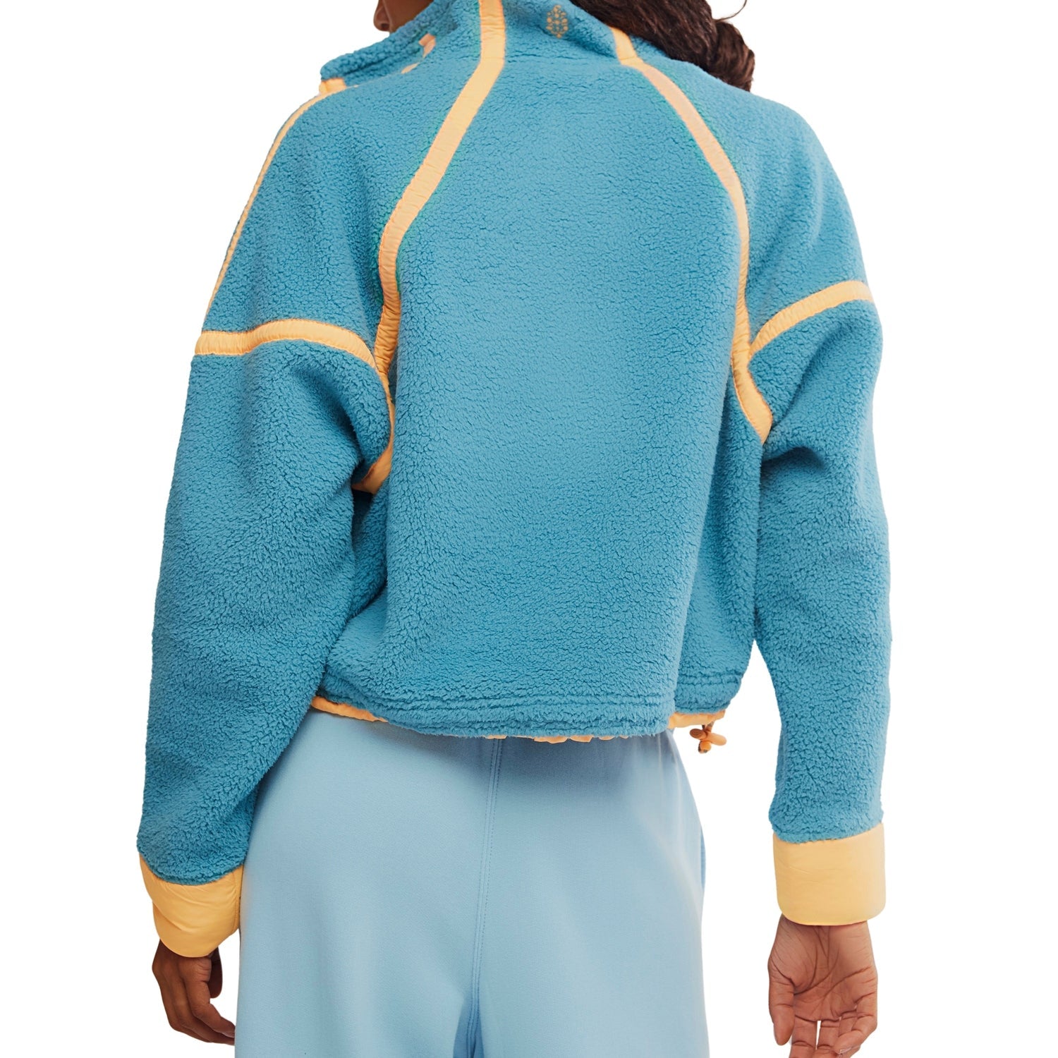 FP Movement 02. WOMENS APPAREL - WOMENS HOODIES|SWEATERS - WOMENS PO Q ZIP Women's Mountain High 1/2 Zip 4498 CELESTIAL BLUE COMBO