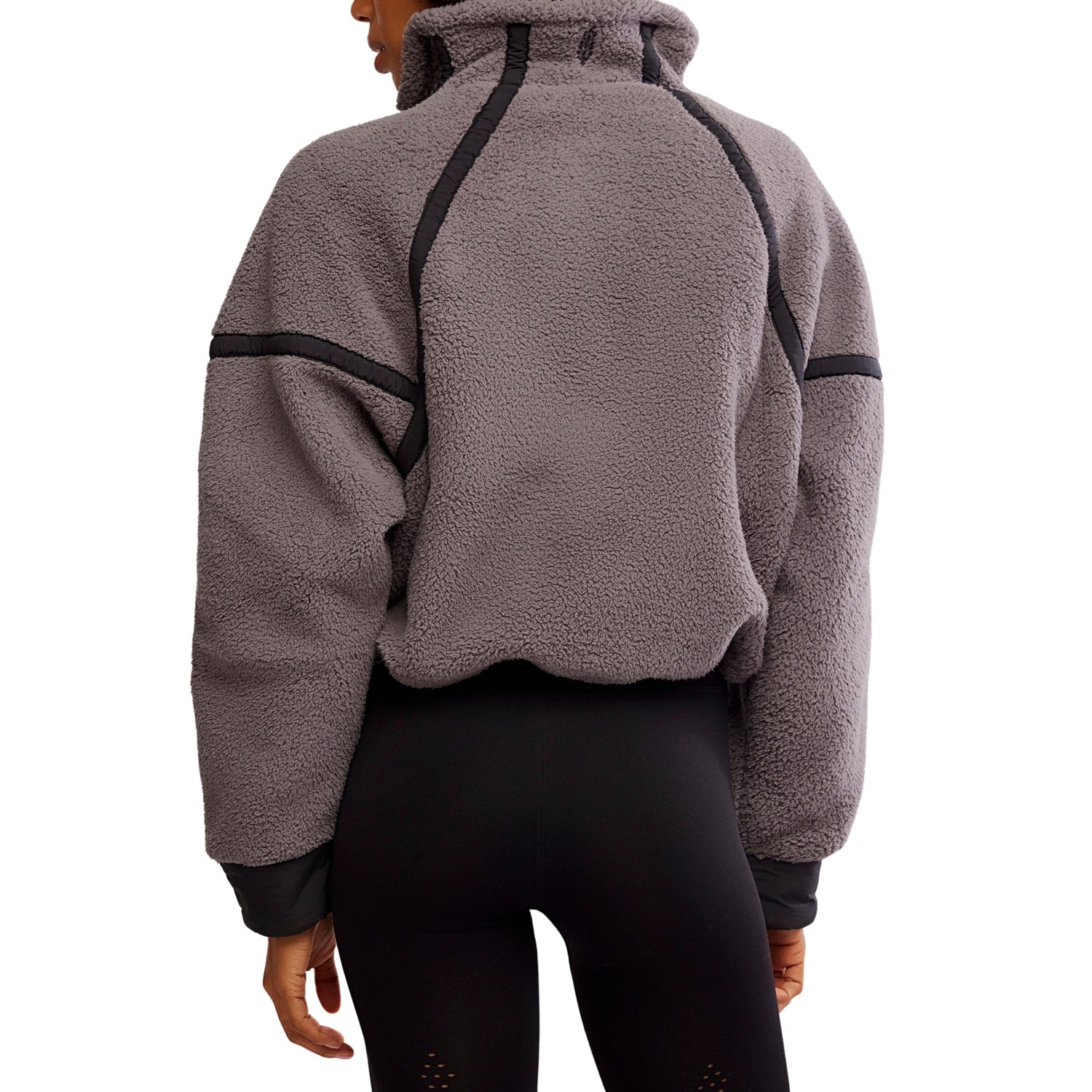 FP Movement 02. WOMENS APPAREL - WOMENS HOODIES|SWEATERS - WOMENS PO Q ZIP Women's Mountain High 1/2 Zip 0052 GUNMETAL COMBO