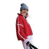 FP Movement 02. WOMENS APPAREL - WOMENS HOODIES|SWEATERS - WOMENS PO HOODY Women's Mountain High 1/2 Zip Fleece 6600 WINTERBERRY COMBO