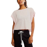FP Movement 02. WOMENS APPAREL - WOMENS SS SHIRTS - WOMENS SS ACTIVE Women's My Time Tee 6148 POWDER PINK
