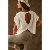 FP Movement 02. WOMENS APPAREL - WOMENS SS SHIRTS - WOMENS SS ACTIVE Women's My Time Tee 1100 WHITE