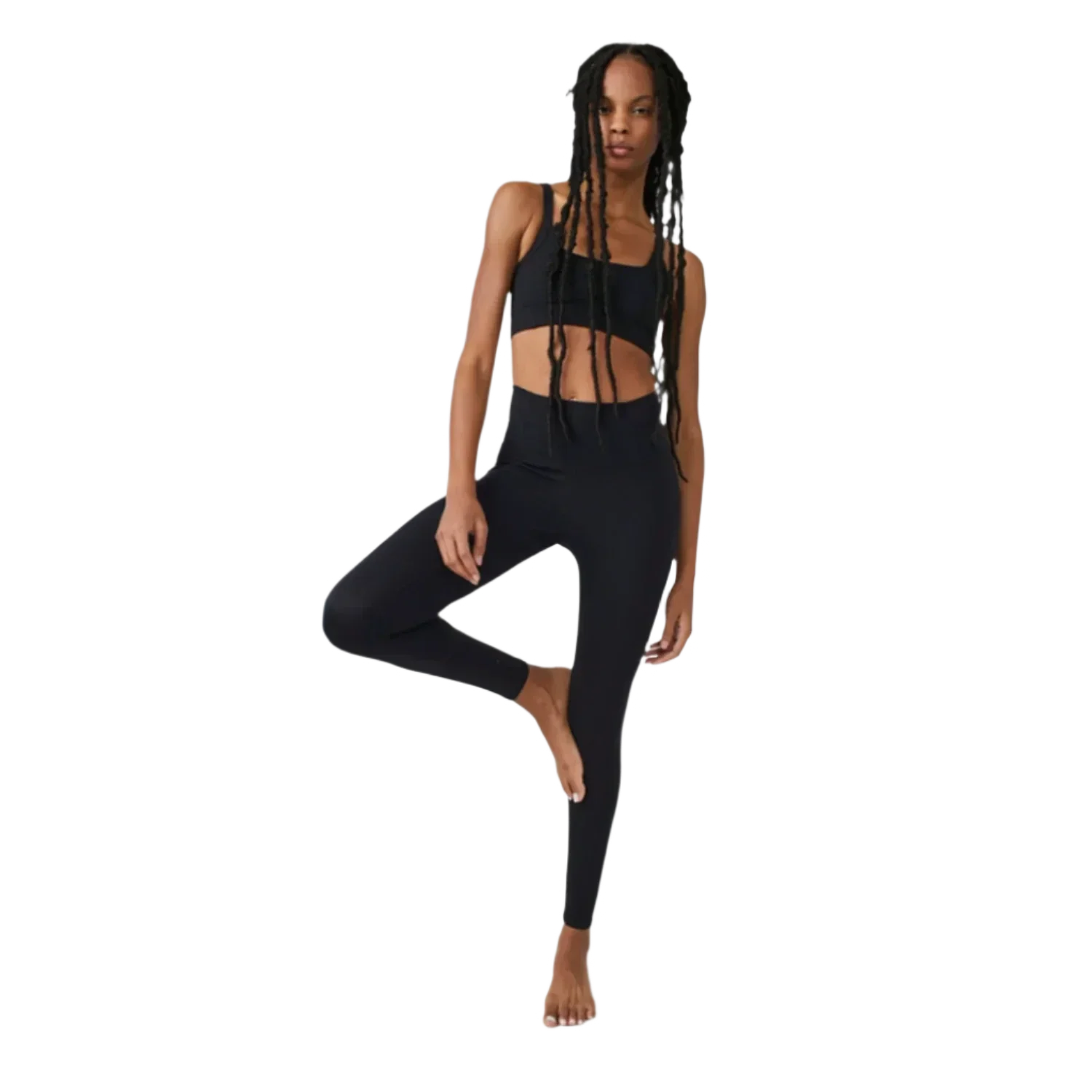 FP Movement 02. WOMENS APPAREL - WOMENS PANTS - WOMENS PANTS LEGGINGS Women's Never Better 7/8 Length Leggings 0010 BLACK