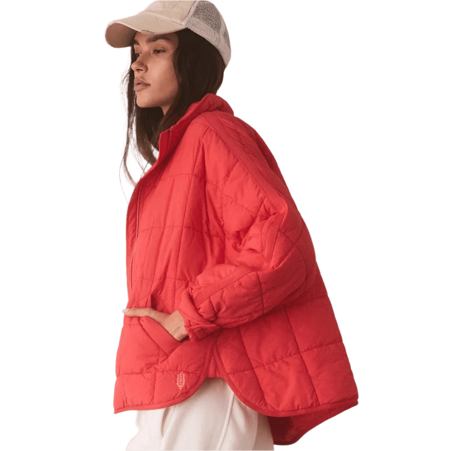 FP Movement 02. WOMENS APPAREL - WOMENS JACKETS - WOMENS JACKETS INSULATED Women's Pippa Packable Puffer Jacket 6625 POPPY RED