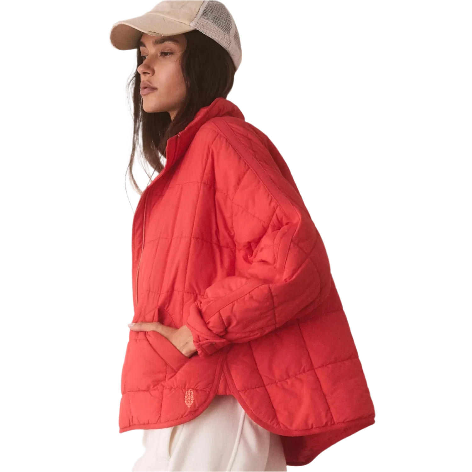 FP Movement 02. WOMENS APPAREL - WOMENS JACKETS - WOMENS JACKETS INSULATED Women's Pippa Packable Puffer Jacket 6625 POPPY RED