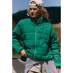 FP Movement 02. WOMENS APPAREL - WOMENS JACKETS - WOMENS JACKETS INSULATED Women's Pippa Packable Puffer Jacket 3319 GREEN GLOW