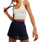 FP Movement 02. WOMENS APPAREL - WOMENS DRESS|SKIRT - WOMENS SKIRT ACTIVE Women's Rally Ruffle Mini Skirt 4960 MIDNIGHT NAVY