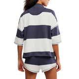 FP Movement 02. WOMENS APPAREL - WOMENS DRESS|SKIRT - WOMENS JUMPERS Women's Retro Rugby Set 3022 HERITAGE GREEN COMBO