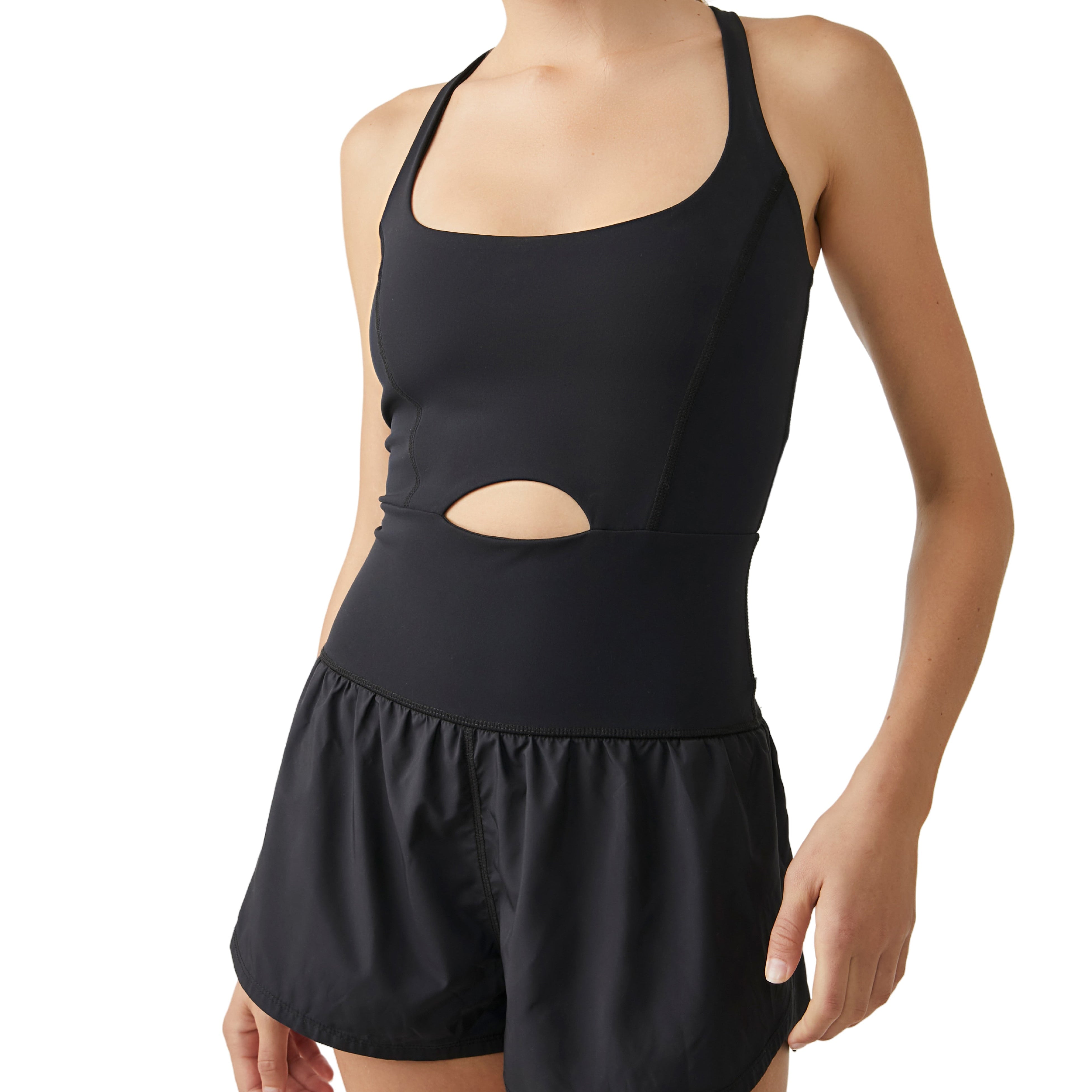 FP Movement 02. WOMENS APPAREL - WOMENS DRESS|SKIRT - WOMENS JUMPERS Women's Righteous Runsie 0010 BLACK|BLACK