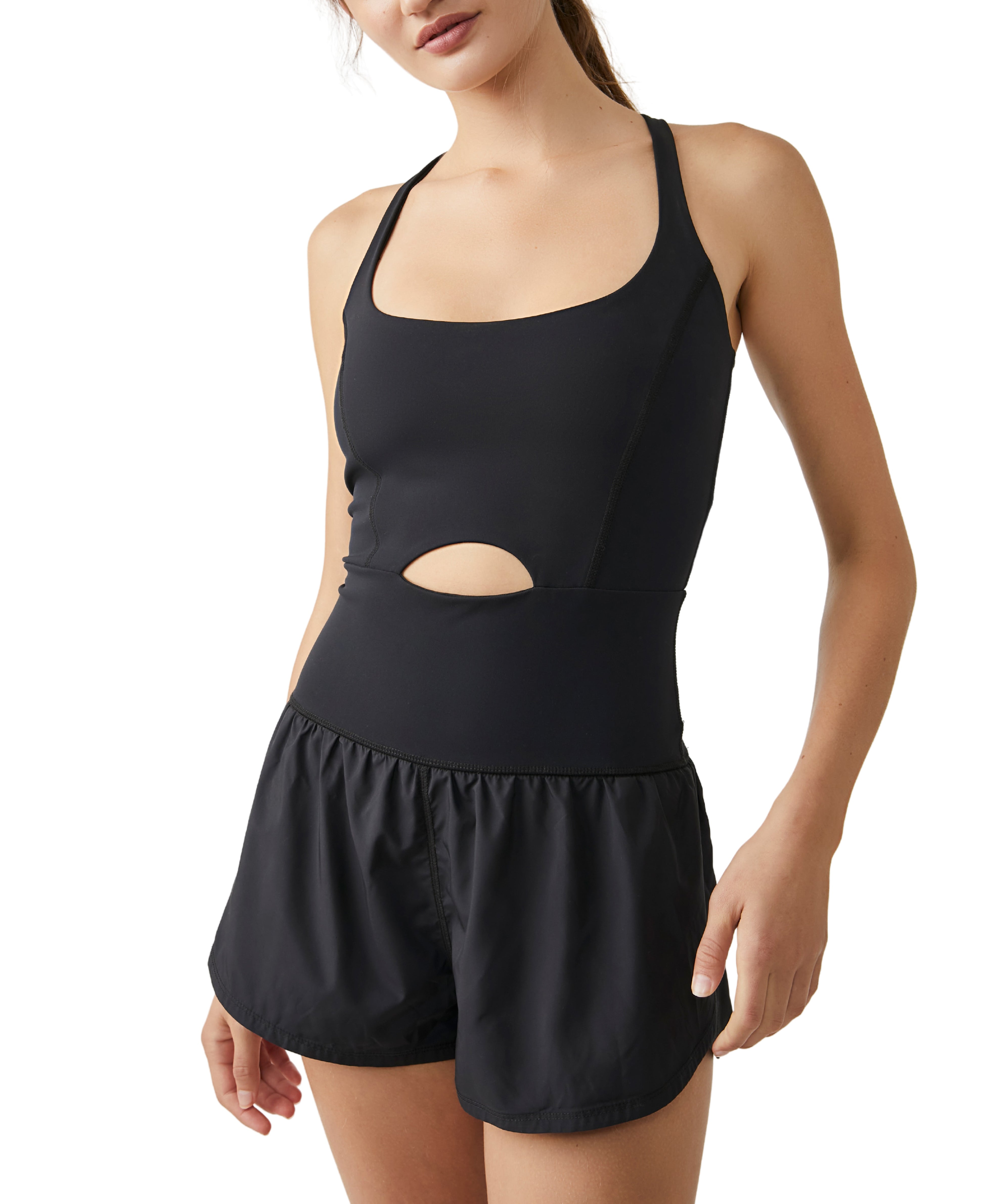 FP Movement 02. WOMENS APPAREL - WOMENS DRESS|SKIRT - WOMENS JUMPERS Women's Righteous Runsie 0010 BLACK|BLACK