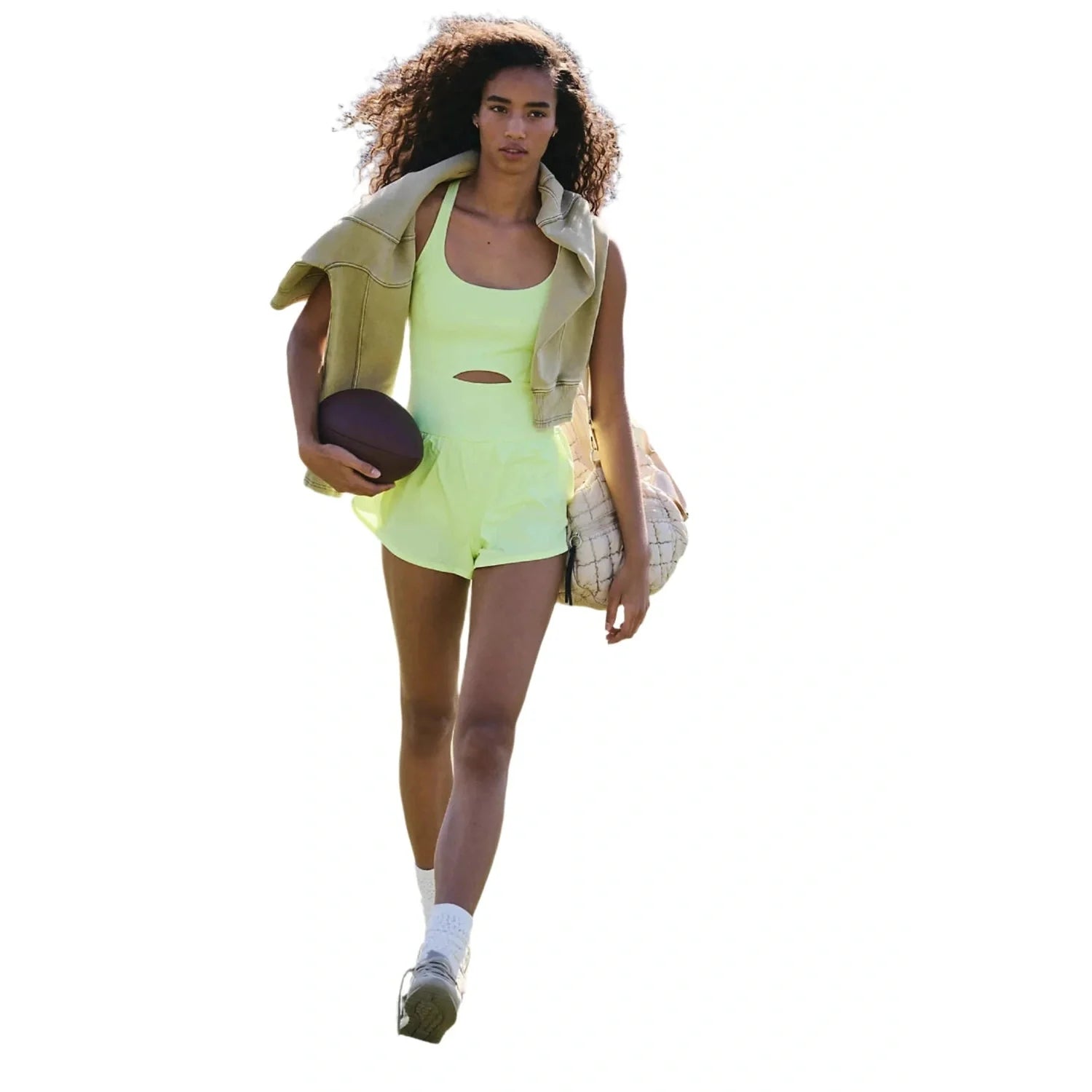 FP Movement 02. WOMENS APPAREL - WOMENS DRESS|SKIRT - WOMENS JUMPERS Women's Righteous Runsie 7730 SOUR CITRUS