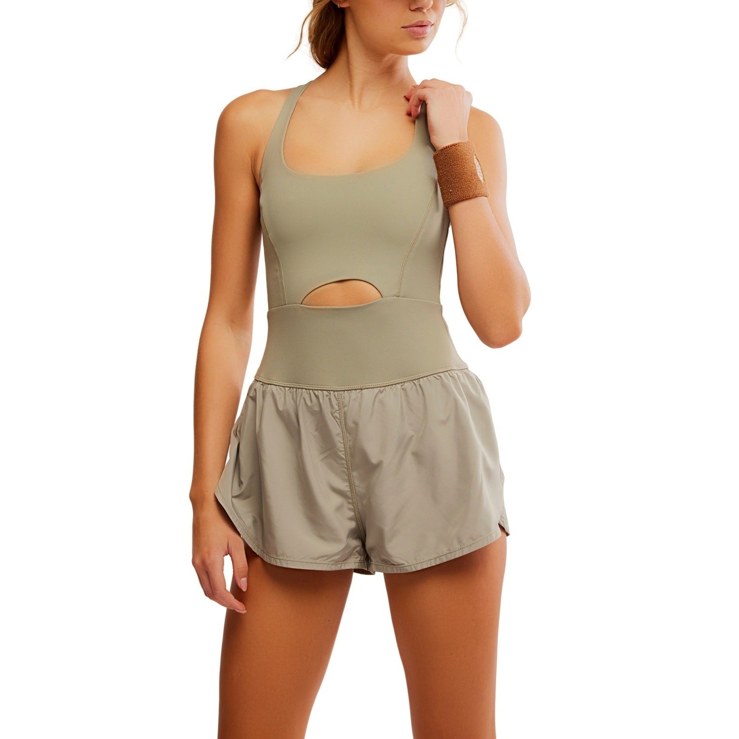 FP Movement 02. WOMENS APPAREL - WOMENS DRESS|SKIRT - WOMENS JUMPERS Women's Righteous Runsie 4452 SAGE STONE