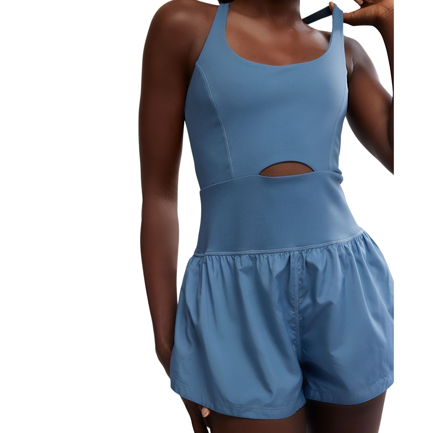 FP Movement 02. WOMENS APPAREL - WOMENS DRESS|SKIRT - WOMENS JUMPERS Women's Righteous Runsie 4812 SKYLINE