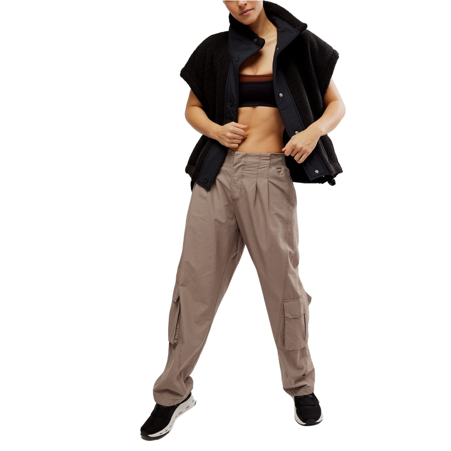 FP Movement 02. WOMENS APPAREL - WOMENS VEST - WOMENS VEST FLEECE Women's Scout It Out Fleece Vest 0010 BLACK