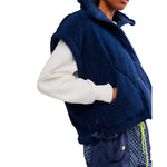 FP Movement 02. WOMENS APPAREL - WOMENS VEST - WOMENS VEST FLEECE Women's Scout It Out Fleece Vest 4405 NAVY