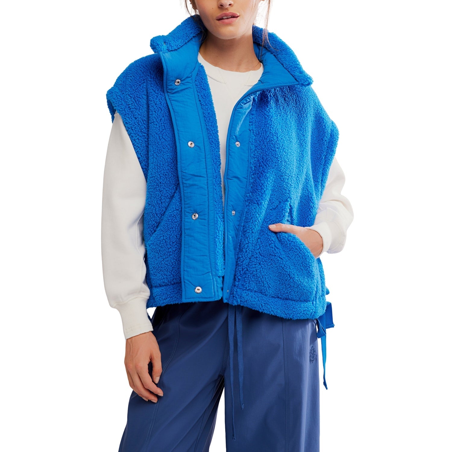 FP Movement 02. WOMENS APPAREL - WOMENS VEST - WOMENS VEST FLEECE Women's Scout It Out Fleece Vest 4269 LIGHT COBALT