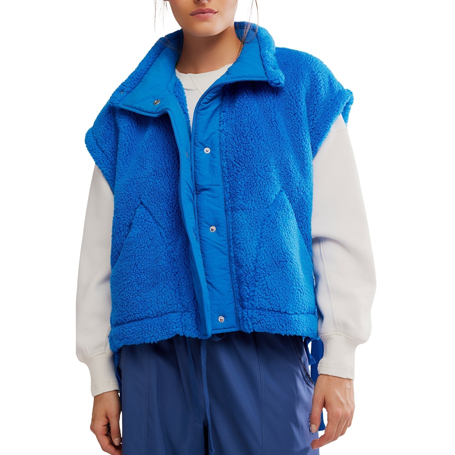 FP Movement 02. WOMENS APPAREL - WOMENS VEST - WOMENS VEST FLEECE Women's Scout It Out Fleece Vest 4269 LIGHT COBALT