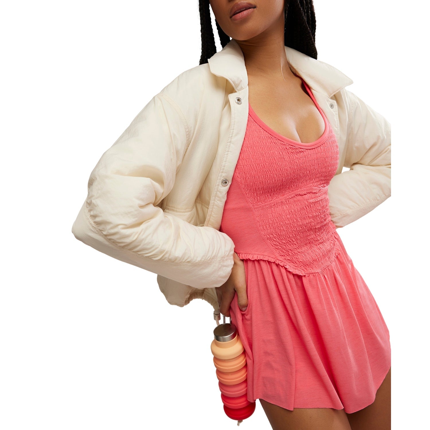 FP Movement 02. WOMENS APPAREL - WOMENS DRESS|SKIRT - WOMENS DRESS ACTIVE Women's Smockin Hot Dress 6184 HIBISCUS