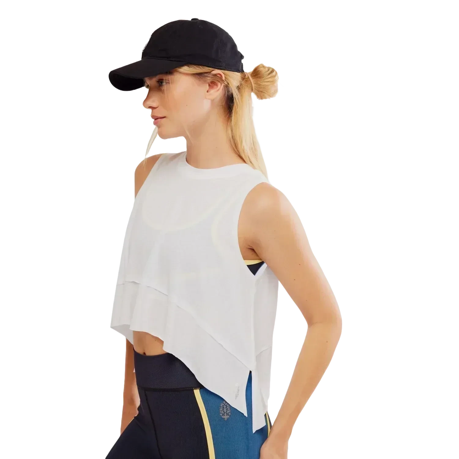 FP Movement 02. WOMENS APPAREL - WOMENS SS SHIRTS - WOMENS TANK ACTIVE Women's Tempo Tank 1100 WHITE