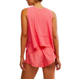 FP Movement 02. WOMENS APPAREL - WOMENS SS SHIRTS - WOMENS TANK ACTIVE Women's Tempo Tank 6184 HIBISCUS