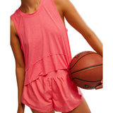 FP Movement 02. WOMENS APPAREL - WOMENS SS SHIRTS - WOMENS TANK ACTIVE Women's Tempo Tank 6184 HIBISCUS