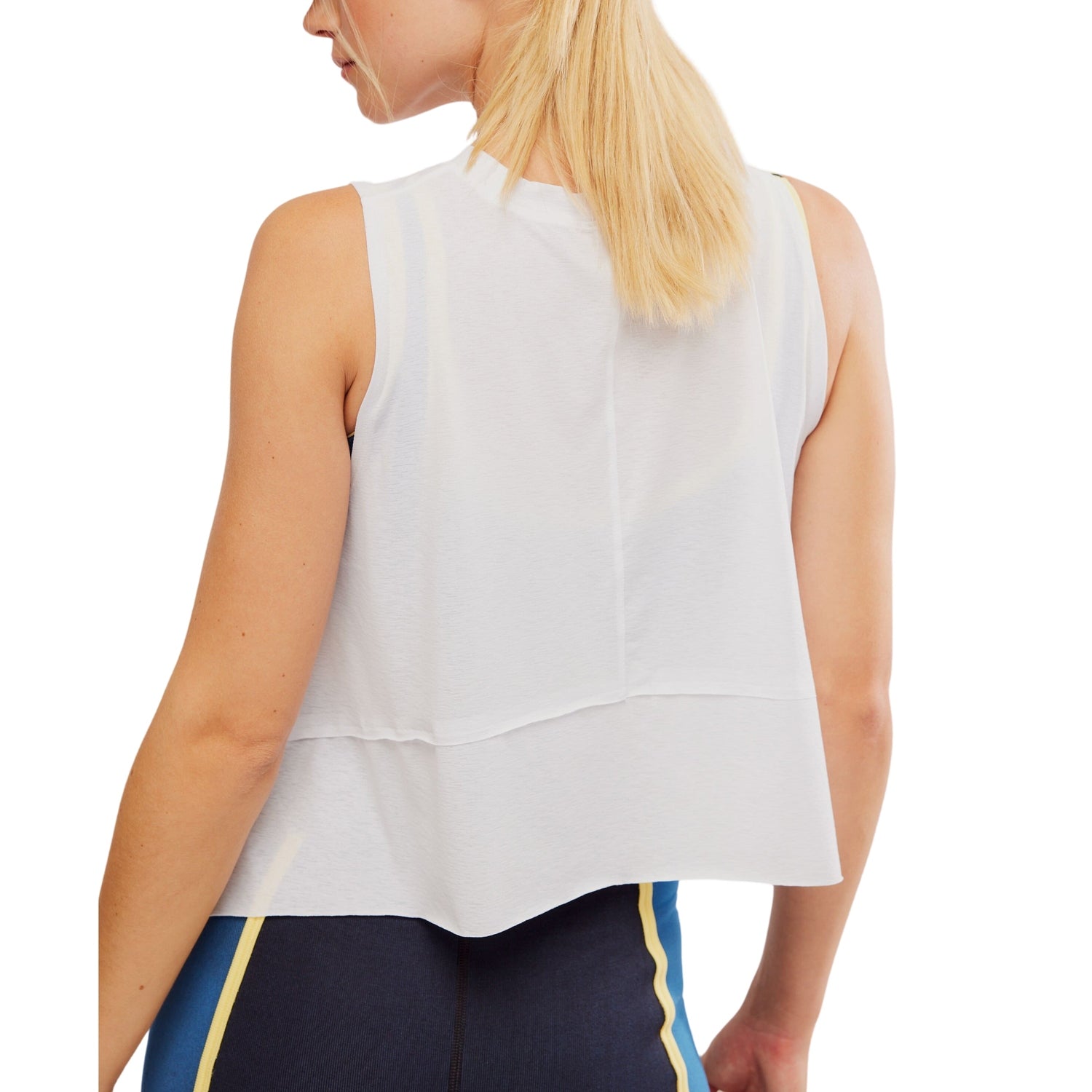 FP Movement 02. WOMENS APPAREL - WOMENS SS SHIRTS - WOMENS TANK ACTIVE Women's Tempo Tank 1100 WHITE