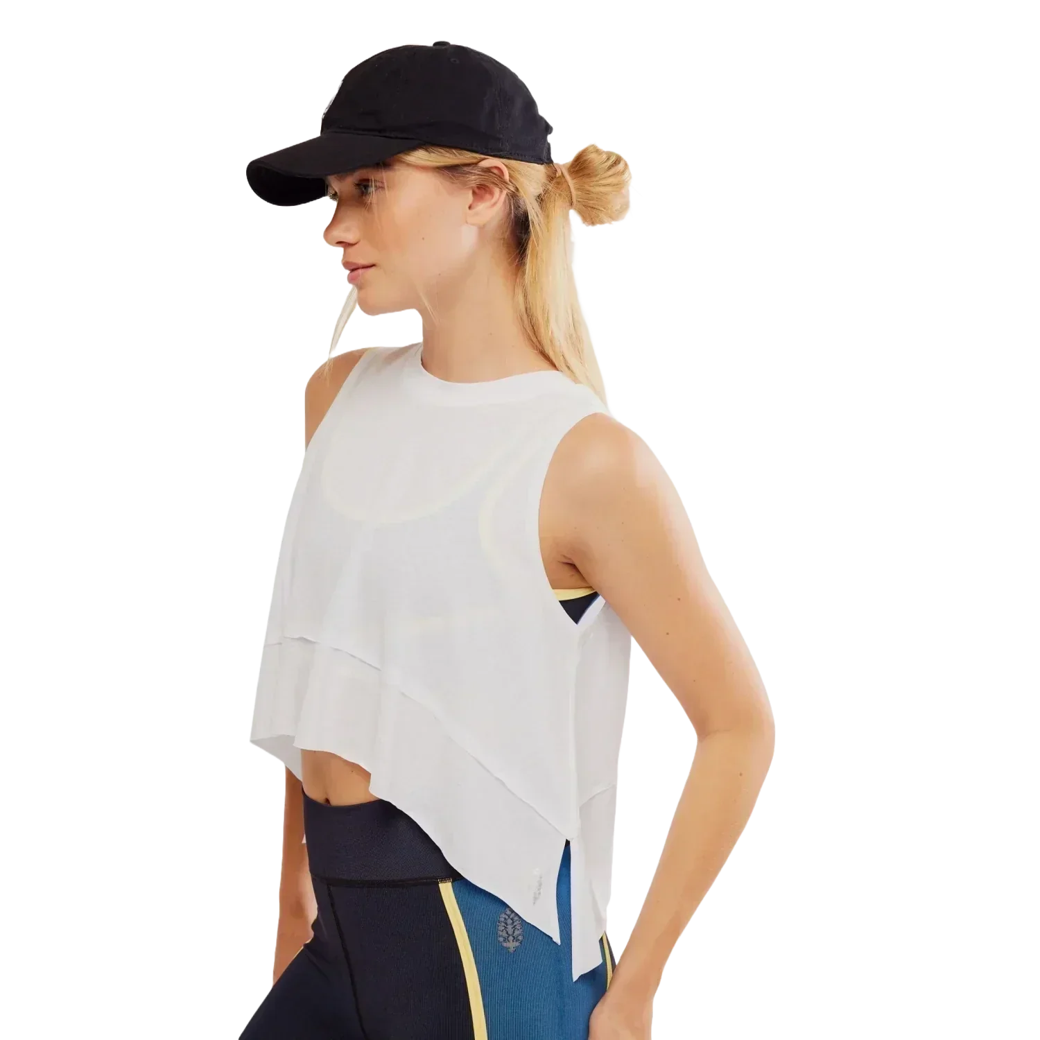 Free People Movement 02. WOMENS APPAREL - WOMENS SS SHIRTS - WOMENS TANK ACTIVE Women's Tempo Tank 1100 WHITE