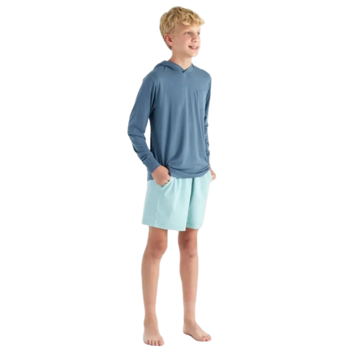 Free Fly Apparel 03. KIDS|BABY - KIDS - KIDS BOTTOMS Boys Breeze Short SEA GLASS