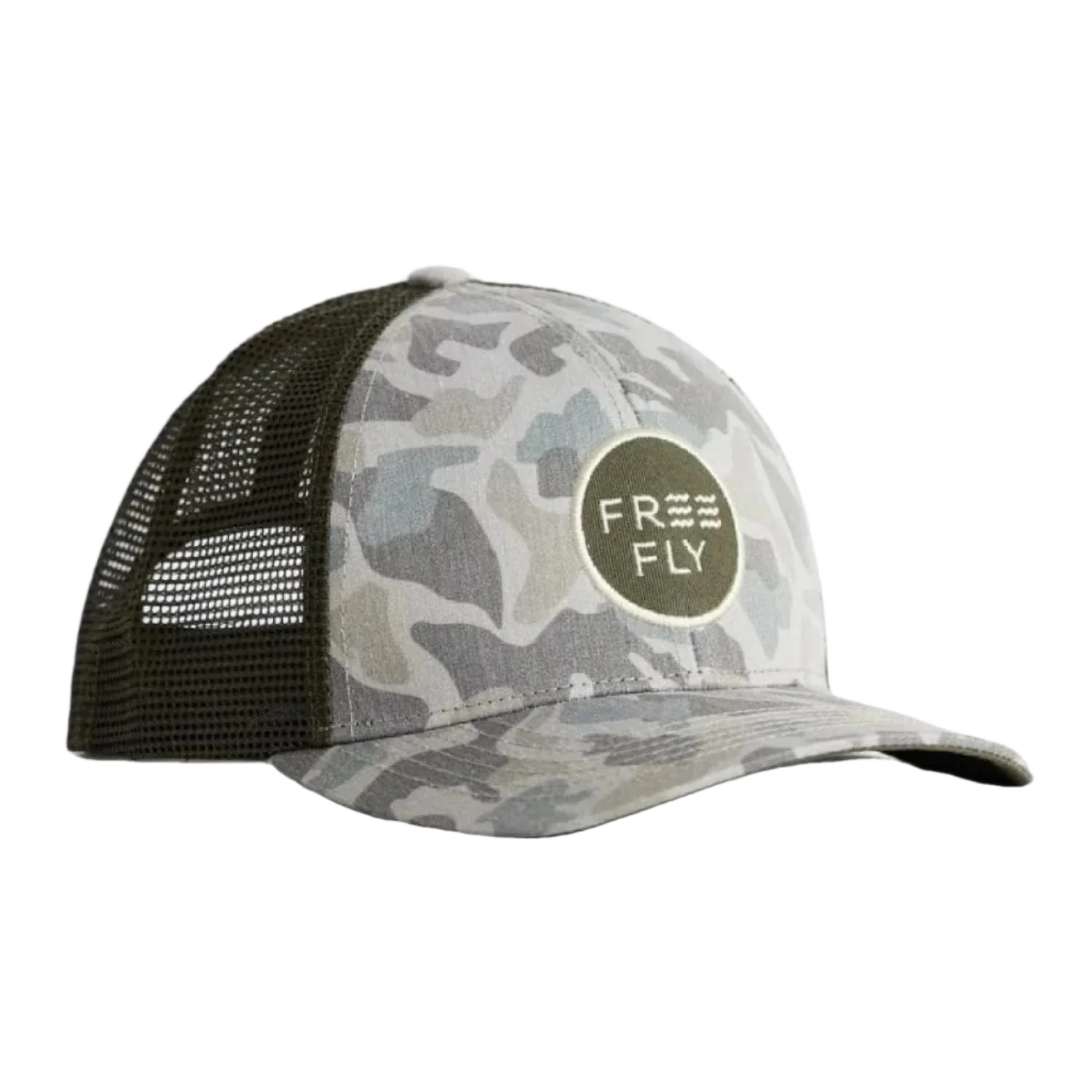 Free Fly Apparel 11. HATS - HATS BILLED - HATS BILLED Camo Trucker Hat BARRIER ISLAND CAMO OSFA