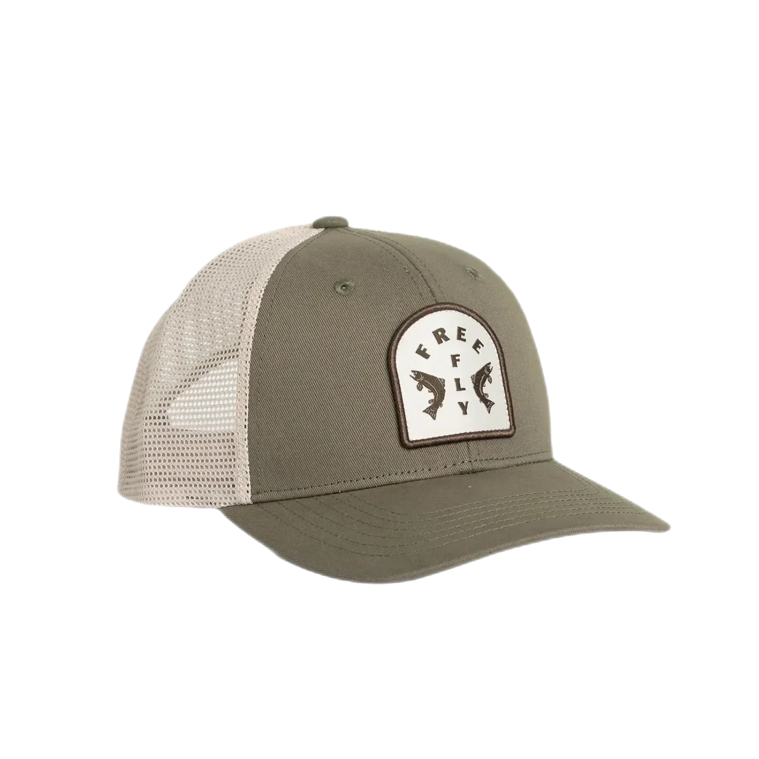 Free Fly Apparel HATS - HATS BILLED - HATS BILLED Doubled Up Trucker Hat CAPERS GREEN M