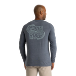 Free Fly Apparel 01. MENS APPAREL - MENS T-SHIRTS - MENS T-SHIRT LS Dueling Reds Long Sleeve HEATHER STORM CLOUD