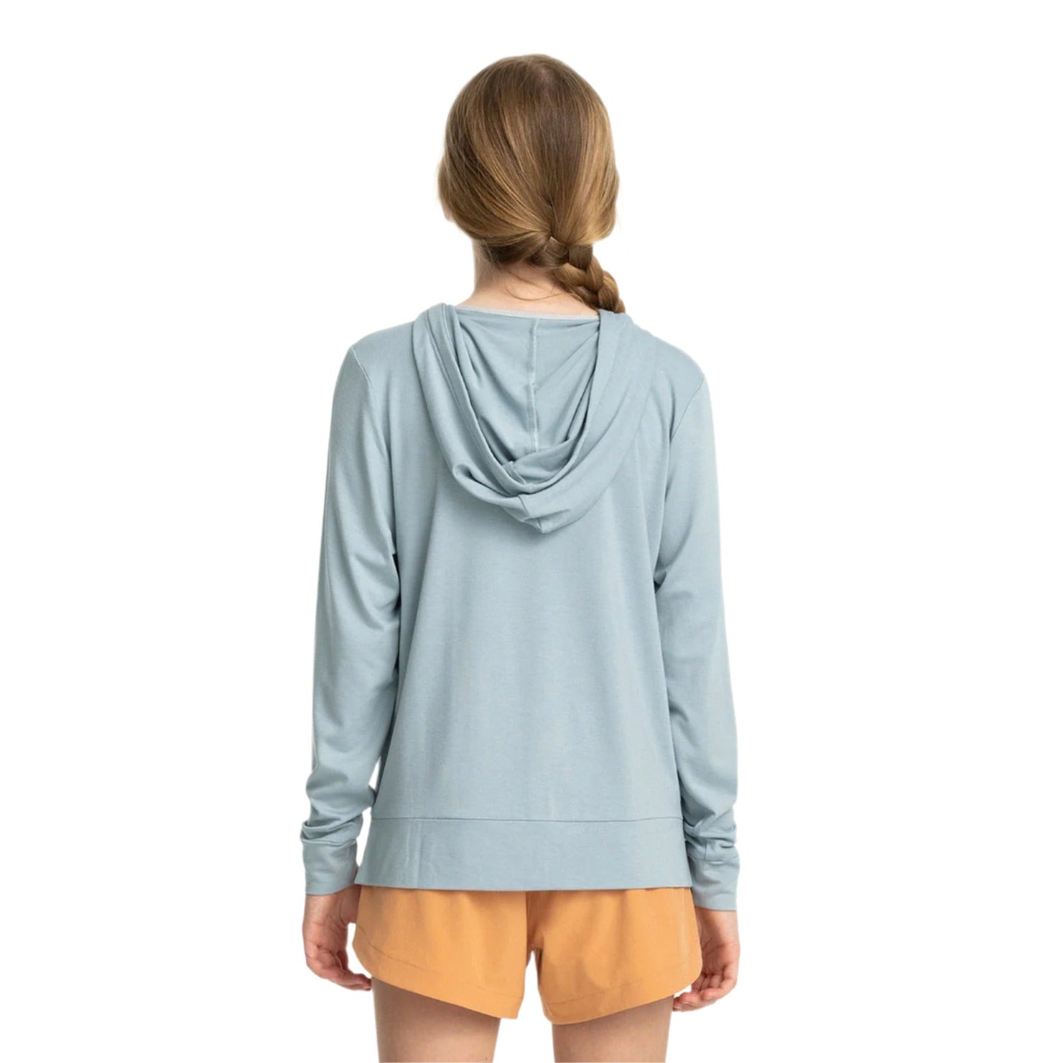 Free Fly Apparel 03. KIDS|BABY - KIDS - KIDS TOPS Girls' Bamboo Shade Hoodie OCEAN MIST