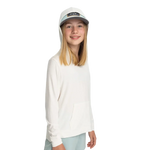 Free Fly Apparel 03. KIDS|BABY - KIDS - KIDS TOPS Girls' Bamboo Shade Hoodie BRIGHT WHITE