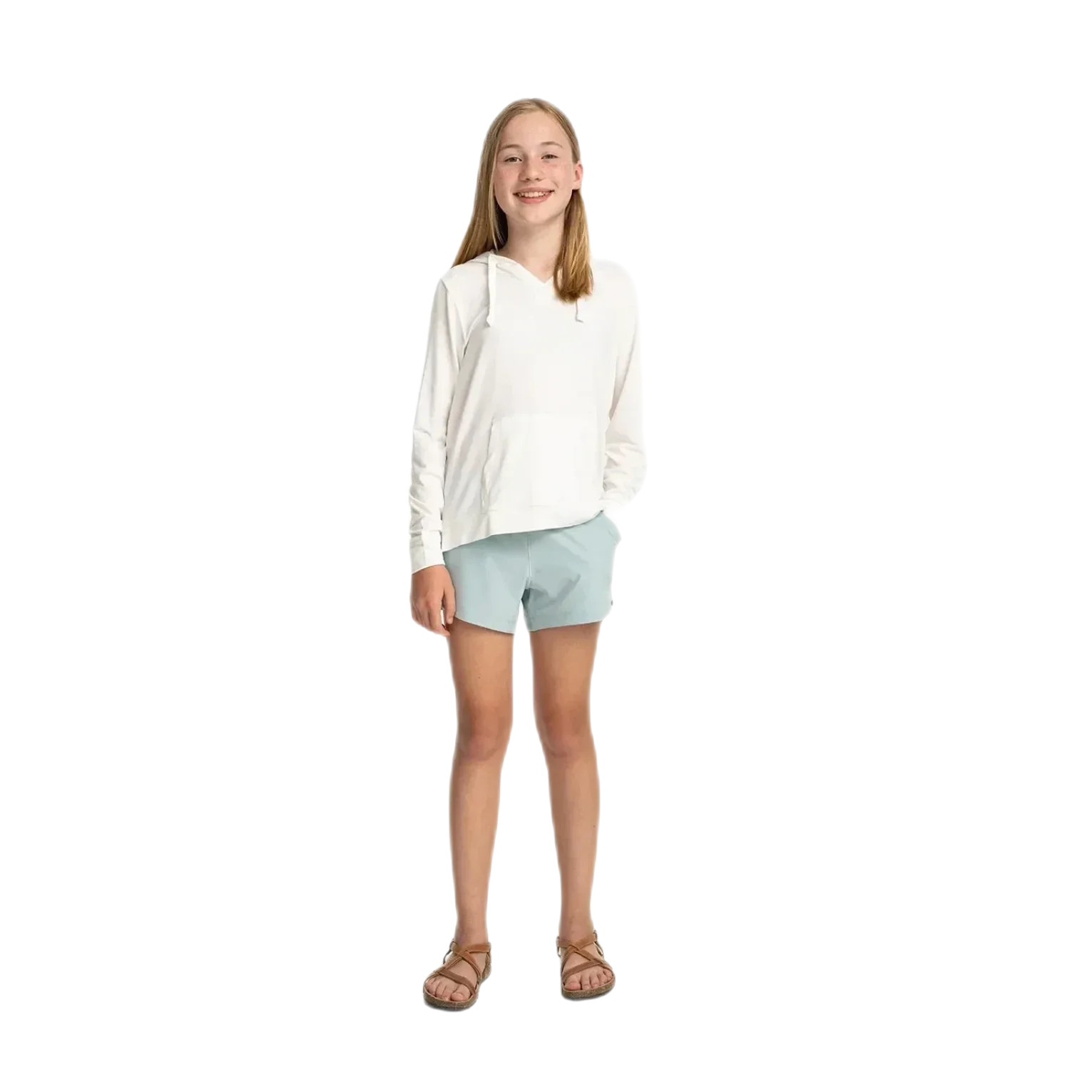 Free Fly Apparel 03. KIDS|BABY - KIDS - KIDS BOTTOMS Girls' Pull-On Breeze Short SEA GLASS