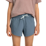 Free Fly Apparel 03. KIDS|BABY - KIDS - KIDS BOTTOMS Girls' Pull-On Breeze Short PACIFIC BLUE